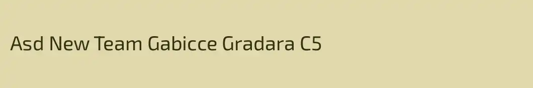 Asd New Team Gabicce Gradara C5